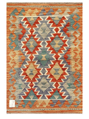Maimana Afghanistan Kilim Rug - 89 x 61 cm