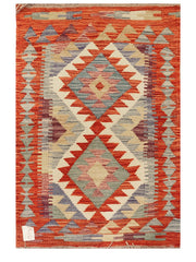 Maimana Afghanistan Kilim Rug - 92 x 64 cm