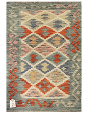 Maimana Afghanistan Kilim Rug - 89 x 63 cm