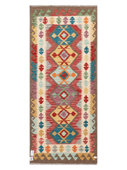 Maimana Afghanistan Kilim Runner Rug - 193 x 82 cm