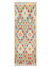 Maimana Afghanistan Kilim Runner Rug - 243 x 86 cm