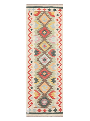 Maimana Afghanistan Kilim Runner Rug - 243 x 86 cm