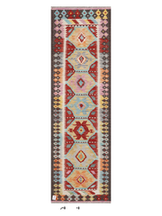 Maimana Afghanistan Kilim Runner Rug - 246 x 75 cm