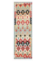 Maimana Afghanistan Kilim Runner Rug - 246 x 78 cm