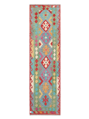 Maimana Afghanistan Kilim Runner Rug - 307 x 86 cm