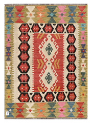 Maimana Afghanistan Kilim Accent Rug - 147 x 106 cm