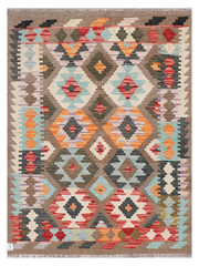Maimana Afghanistan Kilim Accent Rug - 170 x 126 cm