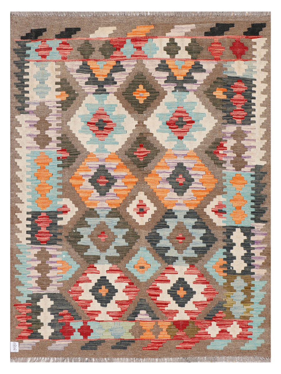 Maimana Afghanistan Kilim Accent Rug - 170 x 126 cm