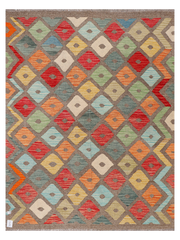 Maimana Afghanistan Kilim Accent Rug - 198 x 151 cm
