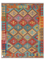 Maimana Afghanistan Kilim Accent Rug - 200 x 155 cm