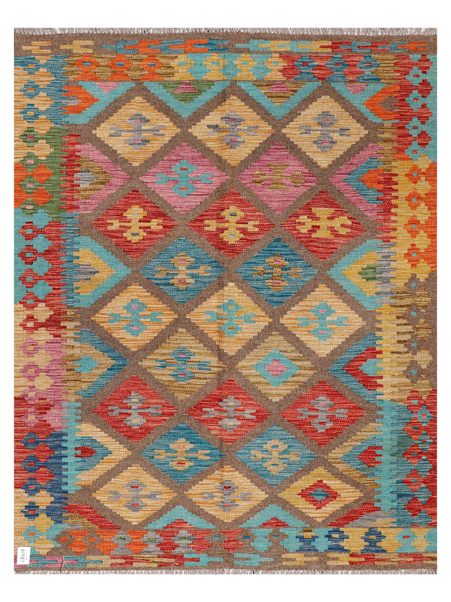 Maimana Afghanistan Kilim Accent Rug - 200 x 155 cm