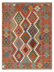 Maimana Afghanistan Kilim Accent Rug - 201 x 149 cm