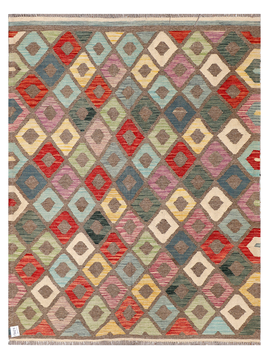 Maimana Afghanistan Kilim Accent Rug - 198 x 151 cm