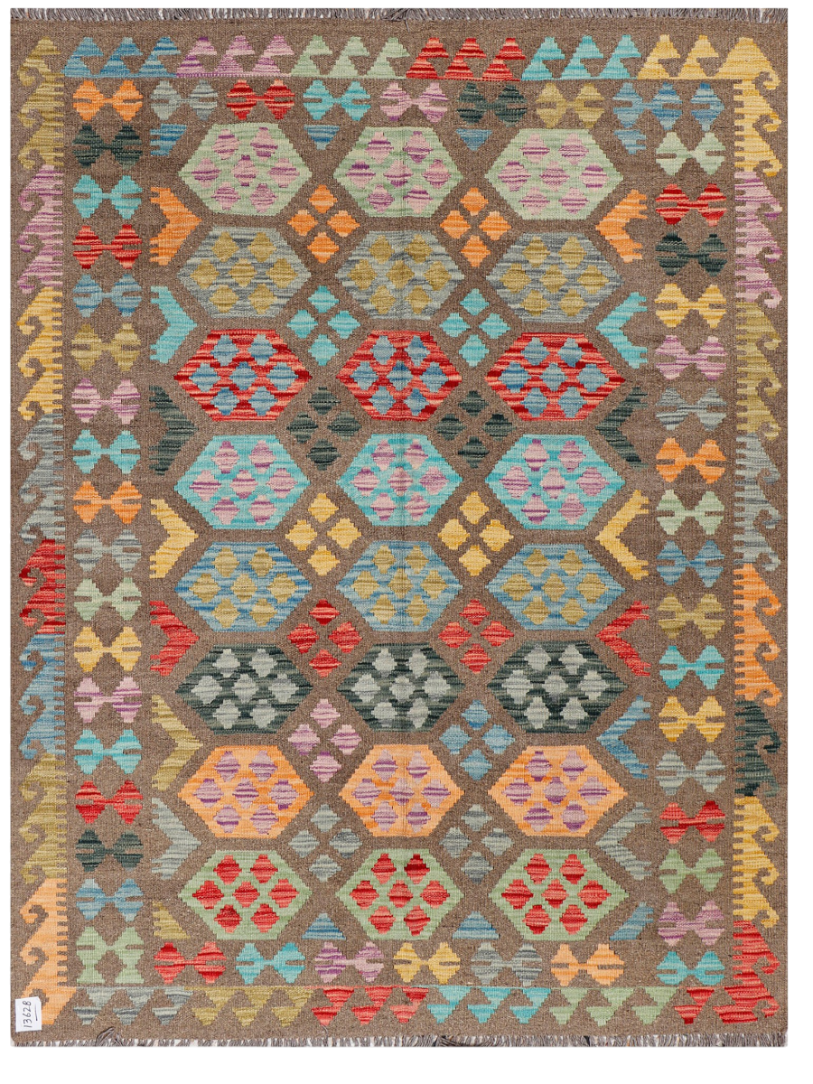 Maimana Afghanistan Kilim Accent Rug - 199 x 149 cm