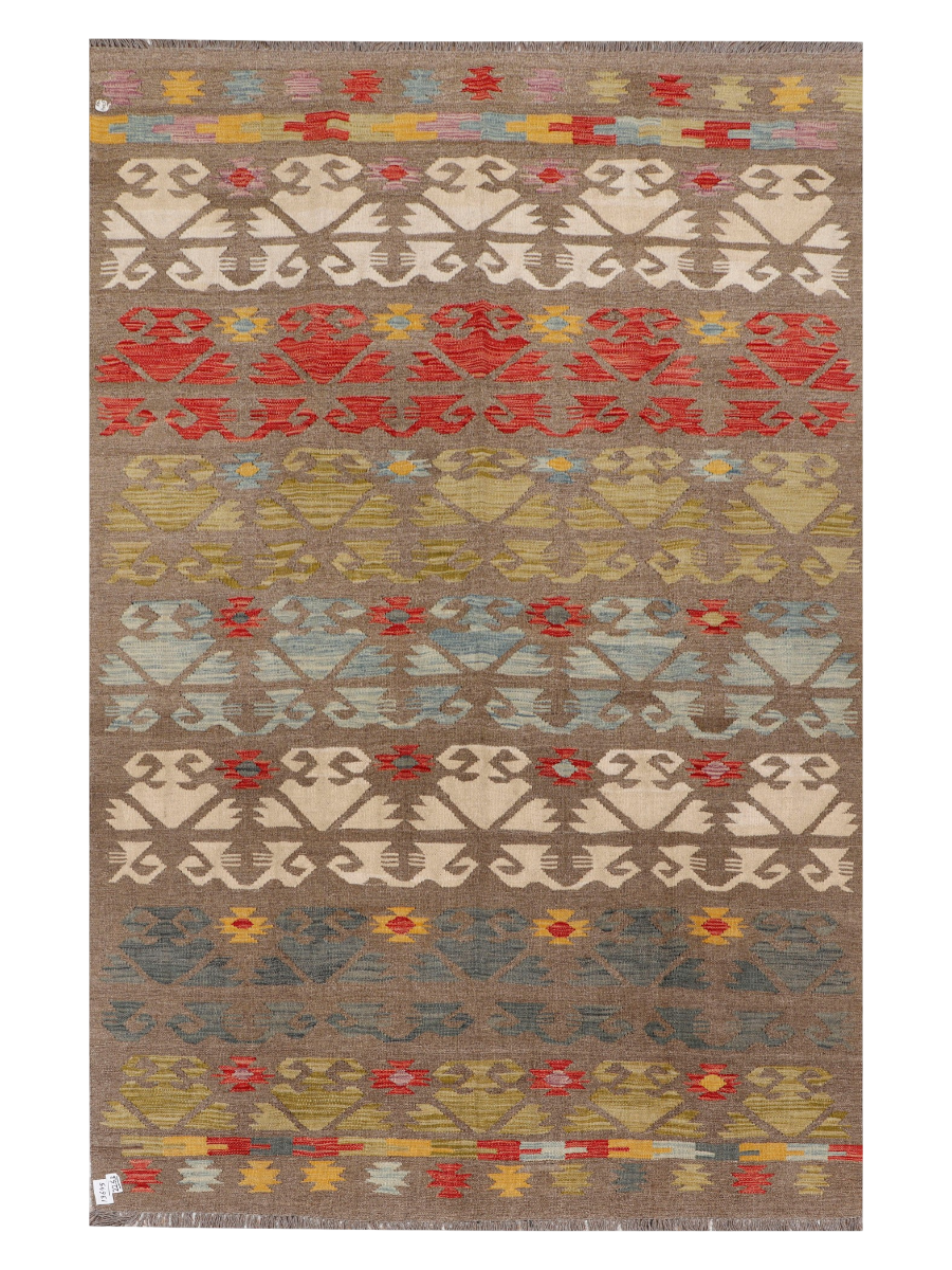 Maimana Afghanistan Kilim Area Rug - 294 x 191 cm