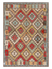Maimana Afghanistan Kilim Area Rug - 279 x 195 cm