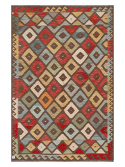 Maimana Afghanistan Kilim Area Rug - 299 x 196 cm