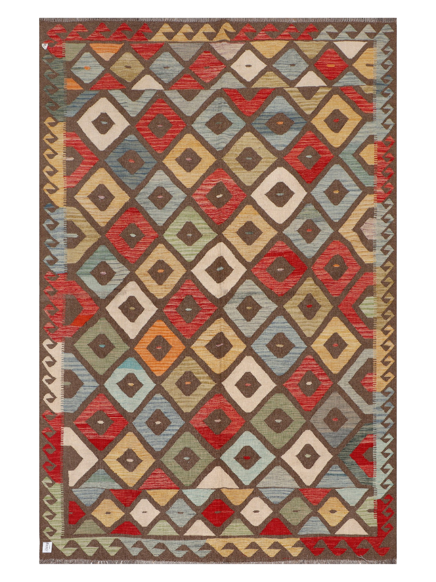 Maimana Afghanistan Kilim Area Rug - 299 x 196 cm