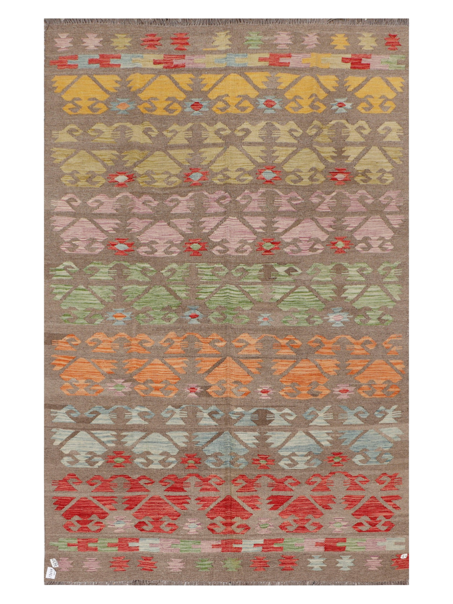 Maimana Afghanistan Kilim Area Rug - 294 x 189 cm