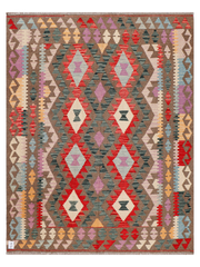 Maimana Afghanistan Kilim Accent Rug - 200 x 155 cm
