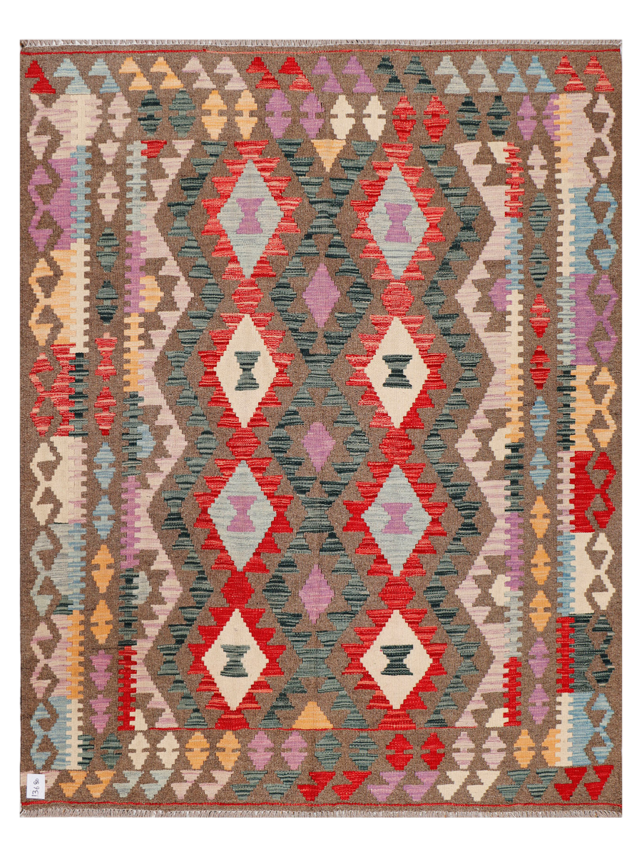 Maimana Afghanistan Kilim Accent Rug - 200 x 155 cm