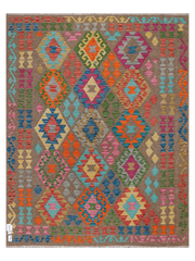 Maimana Afghanistan Kilim Accent Rug - 202 x 158 cm