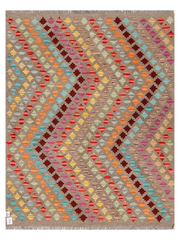 Maimana Afghanistan Kilim Accent Rug - 200 x 154 cm