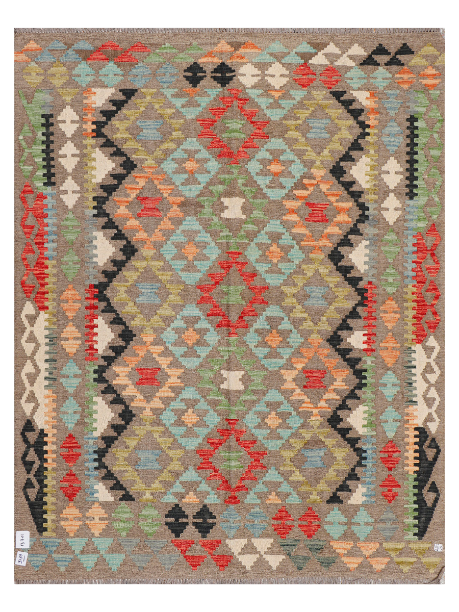 Maimana Afghanistan Kilim Accent Rug - 199 x 154 cm