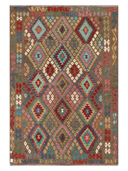 Maimana Afghanistan Kilim Area Rug - 298 x 202 cm