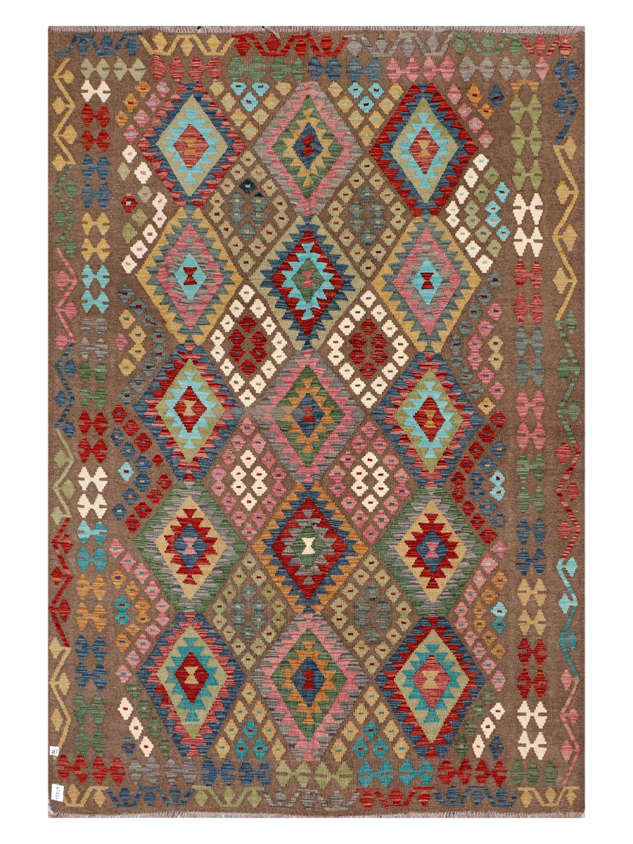 Maimana Afghanistan Kilim Area Rug - 298 x 202 cm