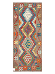 Maimana Afghanistan Kilim Runner Rug - 198 x 84 cm