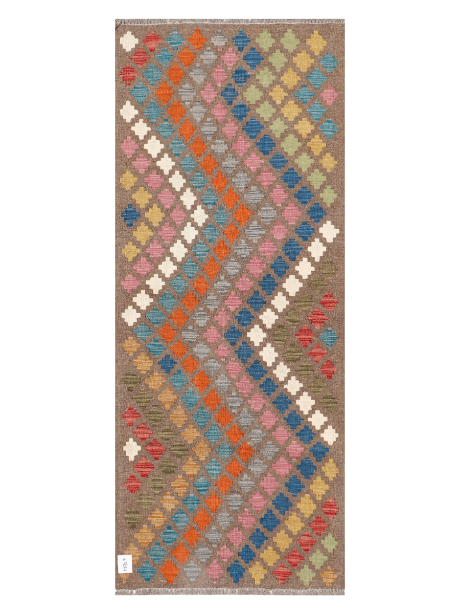 Maimana Afghanistan Kilim Runner Rug - 196 x 78 cm