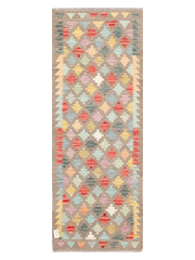 Maimana Afghanistan Kilim Runner Rug - 199 x 74 cm