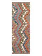 Maimana Afghanistan Kilim Runner Rug - 202 x 70 2 cm