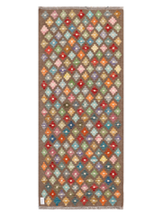 Maimana Afghanistan Kilim Runner Rug - 195 x 82 cm