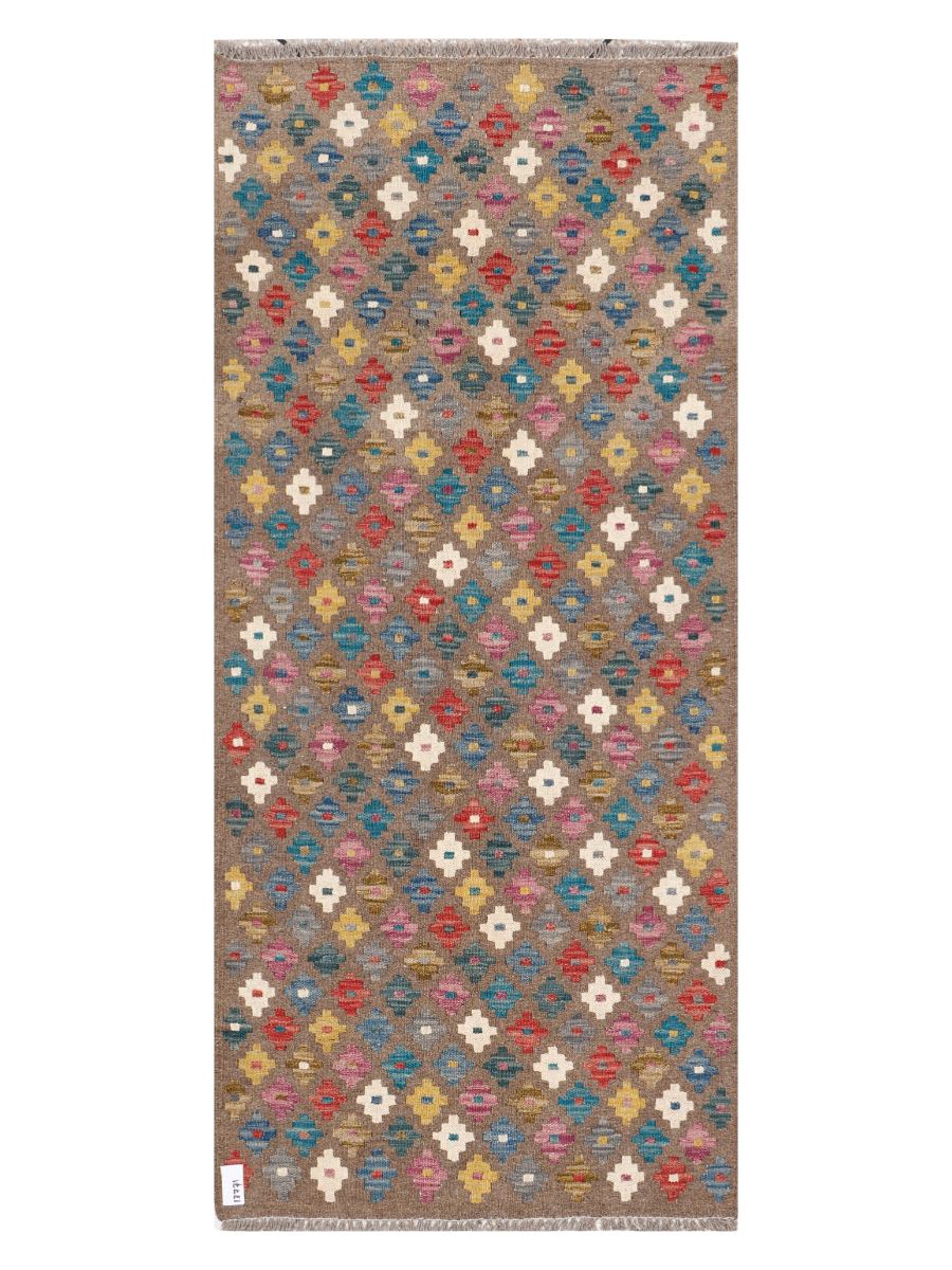 Maimana Afghanistan Kilim Runner Rug - 194 x 85 cm