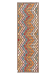 Maimana Afghanistan Kilim Runner Rug - 290 x 88 cm