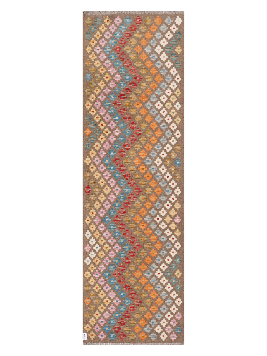 Maimana Afghanistan Kilim Runner Rug - 290 x 88 cm
