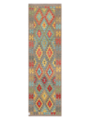 Maimana Afghanistan Kilim Runner Rug - 297 x 87 cm