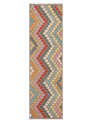 Maimana Afghanistan Kilim Runner Rug - 296 x 86 cm