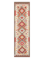 Maimana Afghanistan Kilim Runner Rug - 294 x 84 cm