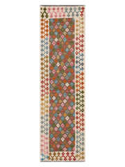 Maimana Afghanistan Kilim Runner Rug - 297 x 86 cm