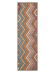 Maimana Afghanistan Kilim Runner Rug - 291 x 85 cm