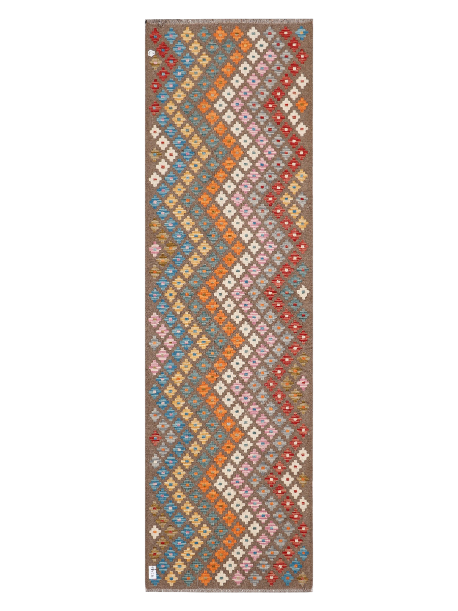 Maimana Afghanistan Kilim Runner Rug - 291 x 85 cm