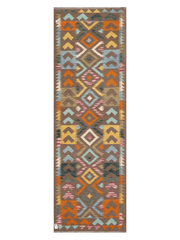 Maimana Afghanistan Kilim Runner Rug - 292 x 94 cm
