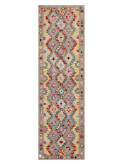 Maimana Afghanistan Kilim Runner Rug - 291 x 87 cm