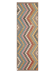 Maimana Afghanistan Kilim Runner Rug - 289 x 90 cm