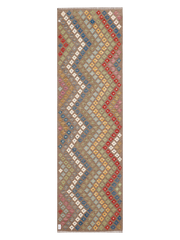 Maimana Afghanistan Kilim Runner Rug - 296 x 86 cm