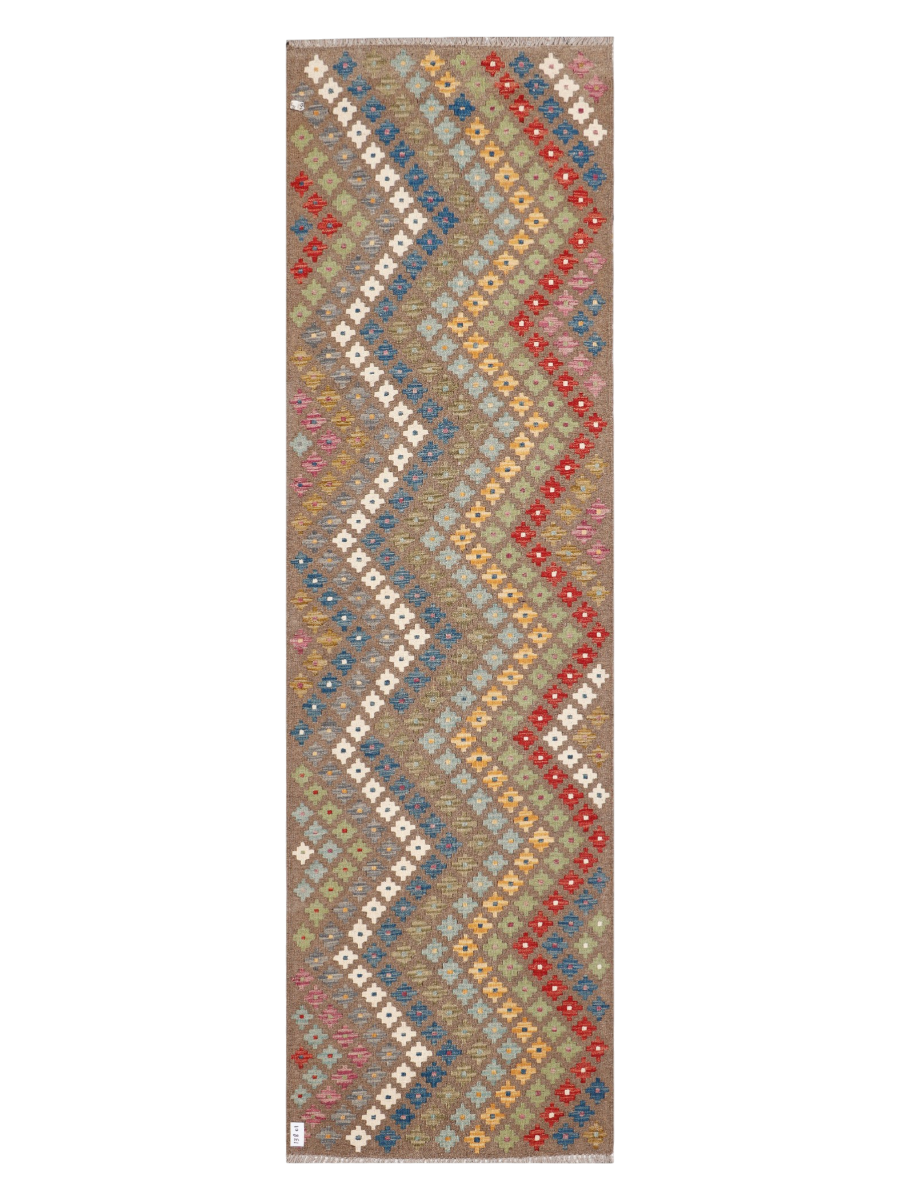 Maimana Afghanistan Kilim Runner Rug - 296 x 86 cm