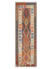 Maimana Afghanistan Kilim Runner Rug - 292 x 95 cm